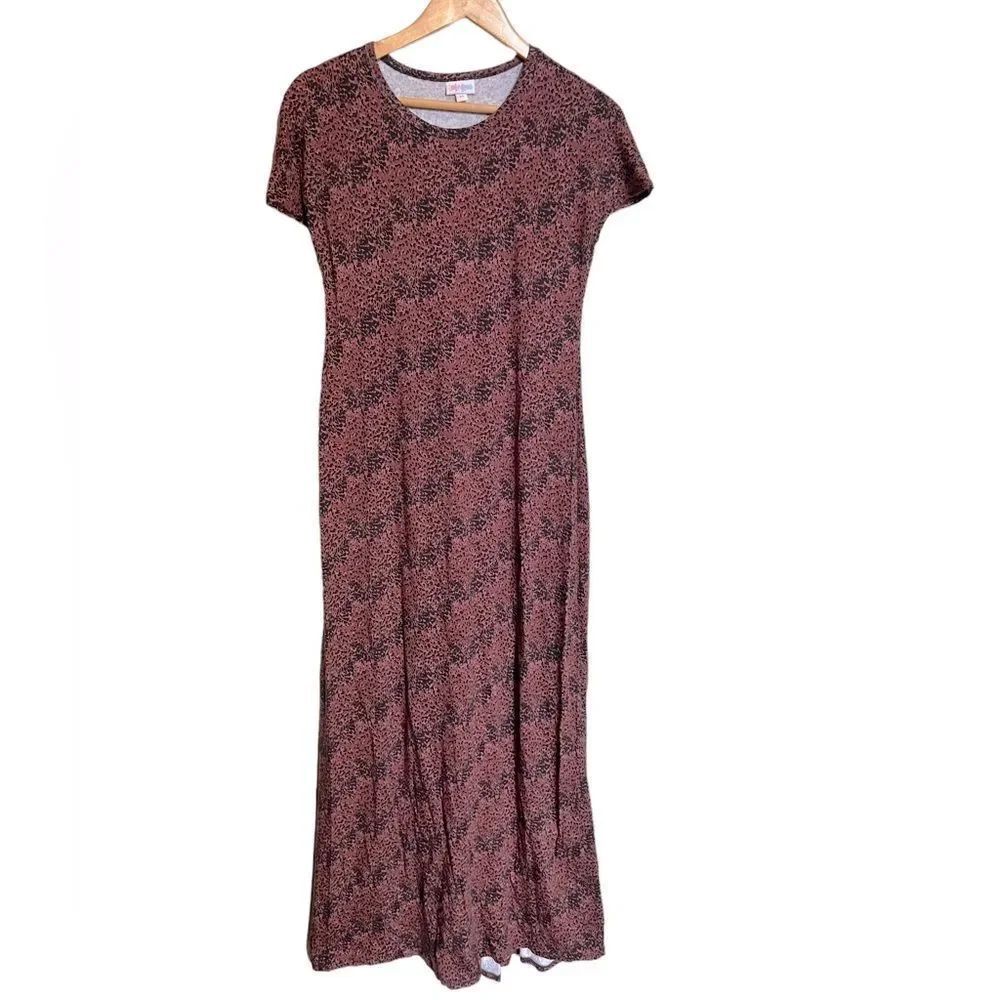 Lularoe Maria Maxi Dress Cheetah Print Size XS